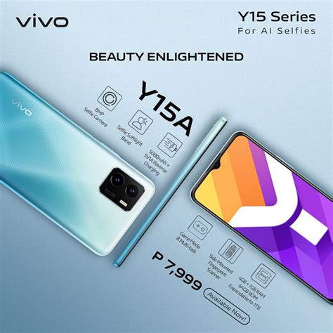 vivo Y15A, Y15s specs, price in the Philippines .